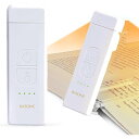 読書灯 ブックライト充電式 ポータブル クリップオンLEDリーディングライト4つの色温度と無段階調光可能 小型で耐久性があり 本の愛好家 子供に最適(ホワイト)