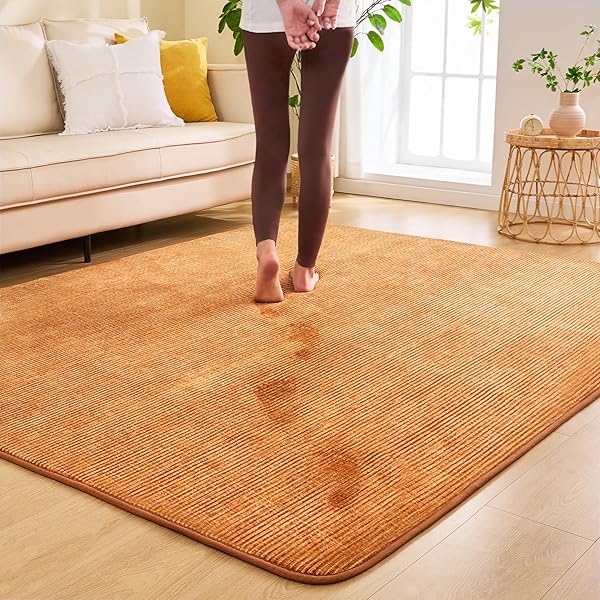 aicomri ラグマット 2 畳 カーペット 洗える ラグ 低反発 厚手15 mm 滑り止め付 ホットカーペットカバー 床暖房ホットカーペット対応 防ダニ 撥水加工 フランネル 厚い じゅうたん