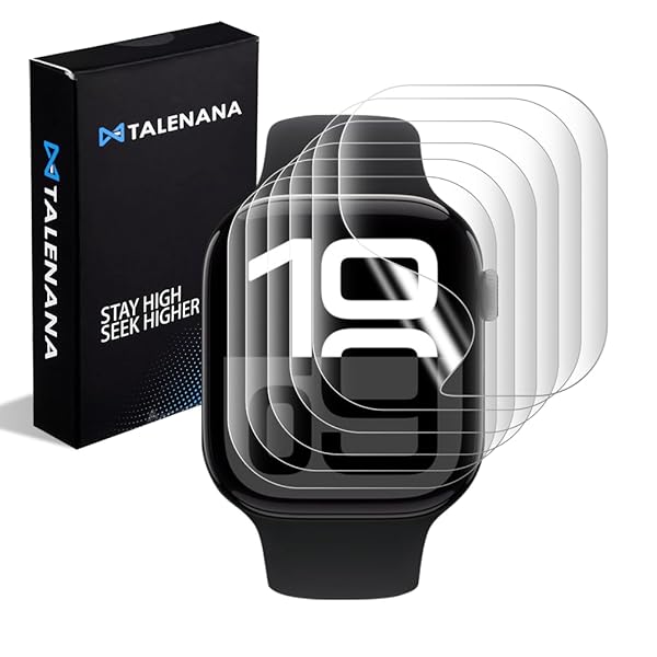 【6枚セット】 for Apple Watch 10 フィルム 46mm アップルウォッチシリーズ10保護フィルム 固定用キッ..