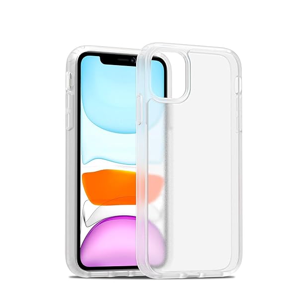 iphone 11 ケース iphone XR ケース スマホカバー 耐衝撃 指紋防止 滑り止め マット半透明 黄ばみなし レンズ保護 米軍MIL規格アイフォン11/XR 用カバー 6.1インチ (マットホワイト, iPhone 11)