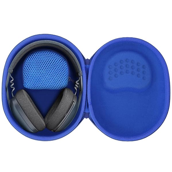 Audio-Technica ヘッドホン ATH-M50x/ATH-M40x/ATH-M30x/ATH-M20x/ATH-M60x 対応收納ケース ブルー -（..