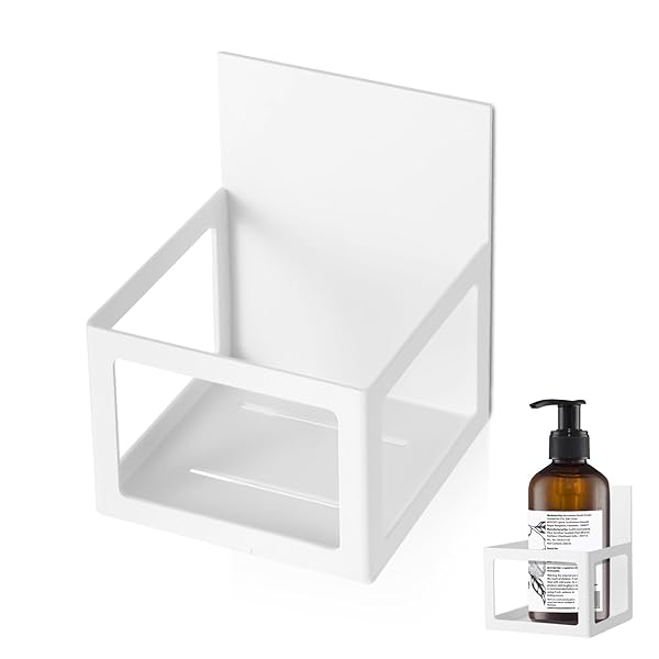 バスルームラック マグネット 浴室 ラック バスポケット シャンプー置き 防錆 アルミニウム お風呂 収納 マグネット 浮かせる収納 省スペース 洗面所 収納ラック ホワイト