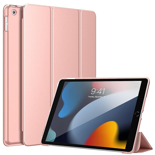 iPad 10.2 ケース 2021/2020/2019 iPad 9世代 ケース 第9世代/第8世代/第7世代 アップル iPad 10.2インチ 2021/2020/2019モデル 半透明 カバー スタンドケース オートスリープ機能 軽量 薄型