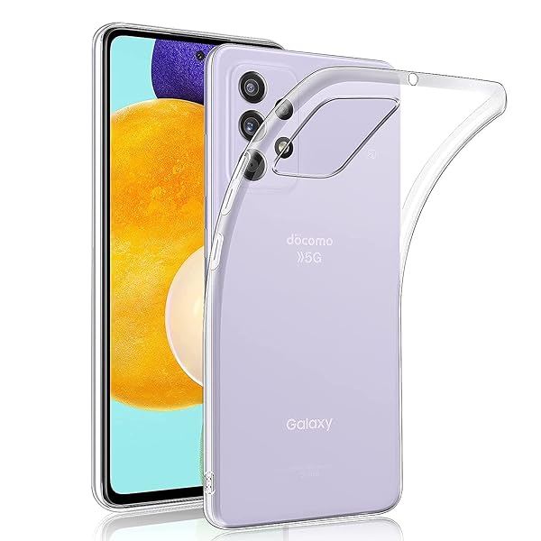 Galaxy A52 5G 用の スマホケース (日本専用モデル対応)SC-53B 用の カバー TPU 超薄型 全面保護 ケース ソフト ケース クリア シリ...