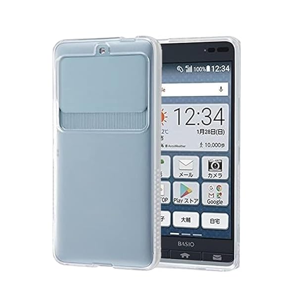 BASIO3 用の スマホケース KYV43/京セラ ベイシオ3 用の カバー TPU 超薄型 全面保護 ケース ソフト ケース クリア シリコン 透明 クリア...
