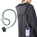 スマホストラップ ネックストラップ 携帯ストラップ ナイロン製 首掛けストラップ 肩掛けストラップ 長さ調整可能 紛失/落下防止 忘れ物防止 軽量 耐久性強化版 (ストライプ8)
