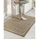 玄関マット 室内 おしゃれ ラグ カーペット ドアマット 屋外マット シンプル 泥落としマット 泥除けドアマット 泥落とし 泥除け 砂落とし 洗える 滑り止め 防音 吸水 業務用 家庭用 店舗 オフィス 事務所 庭 60x90cm ブラウン