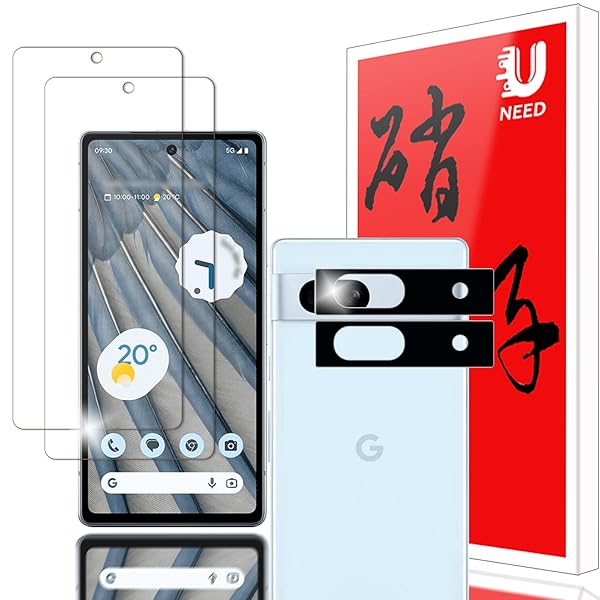 【2+2枚セット】 Google Pixel 7A 用のガラスフィルム(2枚)+カメラフィルム(2枚)pixel 7a 用の フイルム 強化液晶保護フィルム ワ...