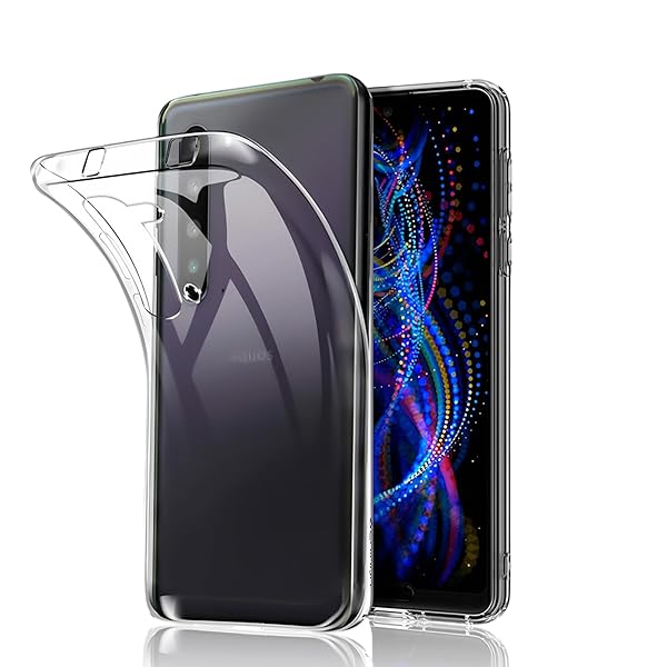 AQUOS R5G/908SH/SH-51A/SHG01 ケースAQUOSR5G ソフトケースクリア ケース 耐衝撃 TPU ケース 擦り傷防止吸収柔らかい手触...
