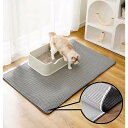 猫砂取りマット ネコ砂落としマット マジックテープ式 (グレー., 60x90)(4)