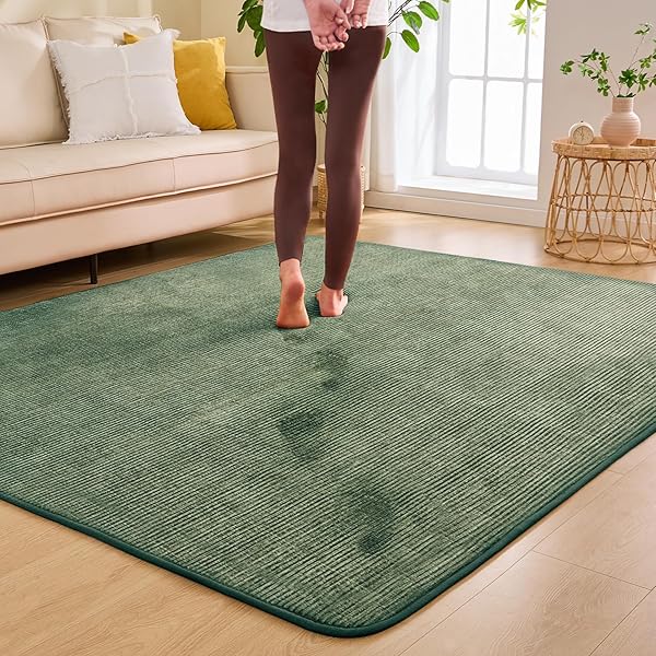 aicomri カーペット ラグマット 3 畳 低反発 ラグ 厚手15 mm 洗える 滑り止め付 ホットカーペットカバー 床暖房ホットカーペット対応 防ダニ 撥水加工 フランネル 厚い じゅうたん