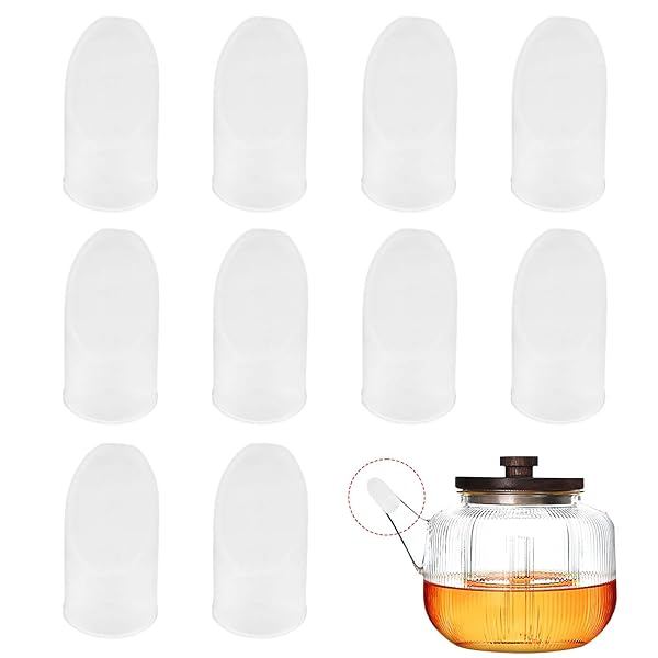 急須口キャップ ヤカン 注ぎ口 アタッチメント ティーポット注ぎ口プロテクター 10個 漏れ防止 汚れ防..