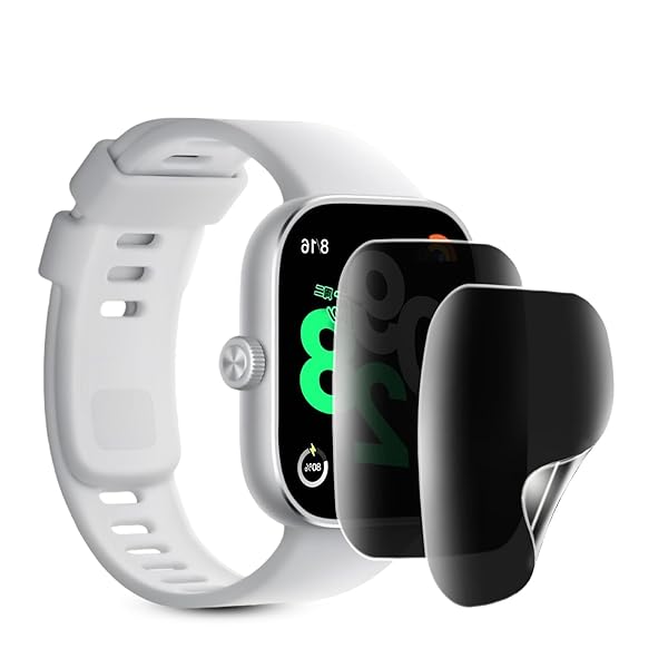 【覗き見防止 2枚セット】For Xiaomi Redmi Watch4 フィルム 覗き見防止 キズ防止 For シャオミ Redmi スマートウォッチ 4 保護フィルム 覗き見防止 プライバシーフィルム TPU素材 3D設計 浮き防止 気泡レス 指