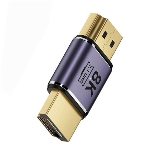 HDMIオス-HDMI 2.1オス UHD延長ゴールドコンバーターアダプター 8K 60hz HDTV対応 HDMIオス-HDMI 2.1オス UHD延長ゴールドコンバーターアダプター 8K 60hz HDTV対応