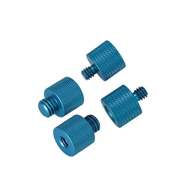 カメラネジ変換アダプター マイクアクセサリ 変換アダプター 3/8"オス-1/4"メス 1/4"オス-3/8"メス 変..