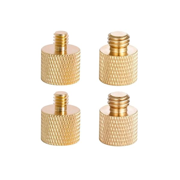 カメラネジ変換アダプター マイクアクセサリ 変換アダプター 3/8"オス-1/4"メス 1/4"オス-3/8"メス 変..