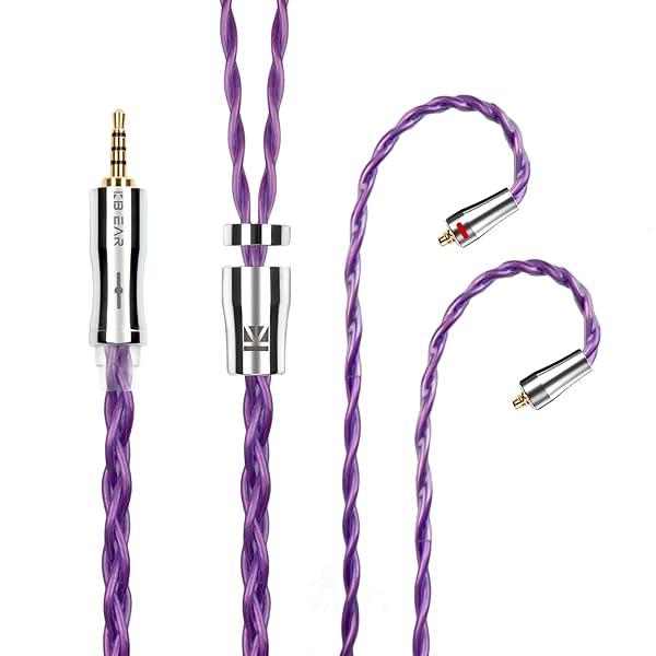 イヤフォン ケーブル mmcx 2.5mm KBEAR 耀 KBX4989 6N単結晶銅 4芯 イヤホン リケーブル バランス ヘッ..