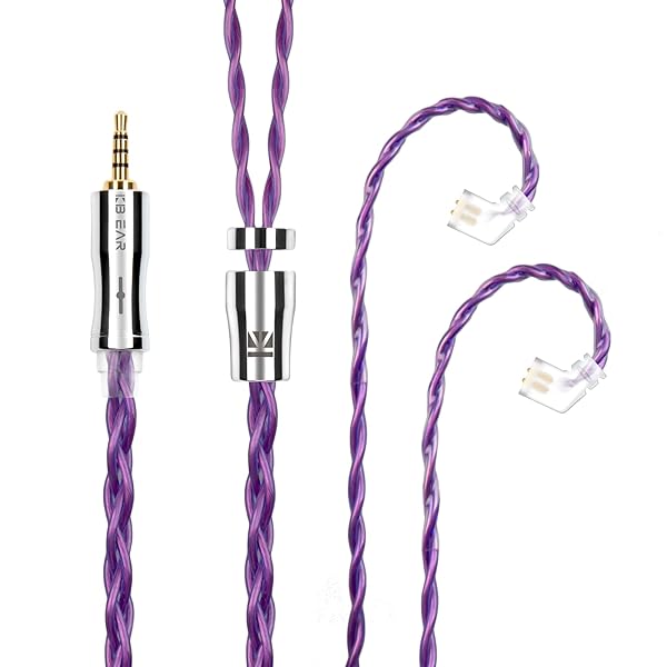 イヤフォン ケーブル QDC 2.5mm KBEAR 耀 KBX4989 6N単結晶銅 4芯 イヤホン リケーブル バランス ヘッ..