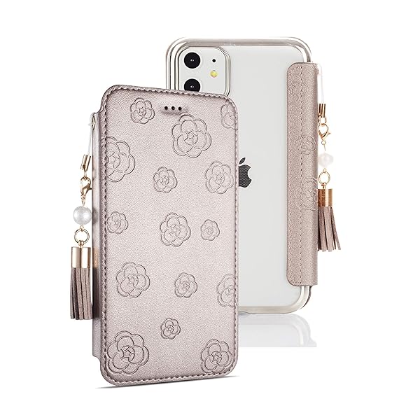 iphone 15plus 手帳型レザーケース 透明背面 マグネットなし 6.7インチ iphone 15plus ソフトカバー 真..