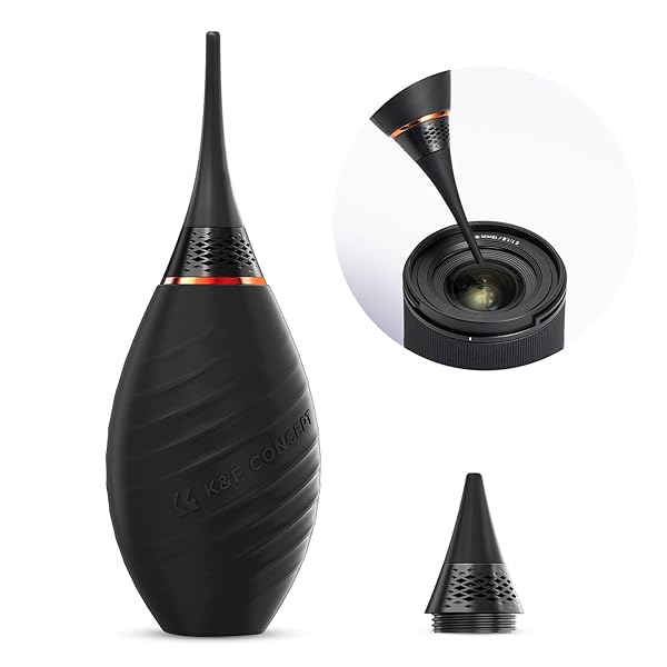 カメラ用ブロアー セット エアダスター 強力 エアブロアー ノズル取替式 逆流防止 大容量 シリコン素材..