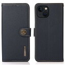 For iPhone 14 ケース 手帳型 本革 For アイフォン 14 本革 財布型 シュリンクカーフレザー 高級本皮 耐衝撃 マグネット式ボタン スピーカ...