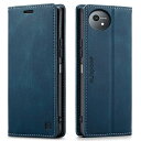 AQUOS wish4 ケース 手帳型 SH-52E ケース アクオス ウィッシュ4ケース sh-52eスマホケース case RFID 磁気防止 スキミング防止 カード入れ スタンド機能 薄型 (AQUOS wish4 SH-52E対応)ネイビー