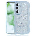 Samsung Galaxy A55 5G ケース SC-53E SCG27 ケース クリア キラキラ かわいい tpuソフトケース 薄型 傷防止背面 滑り止め 指紋防止 ストラップホール付き スマホケース ギャラクシーA55 カバー (ブルー, G