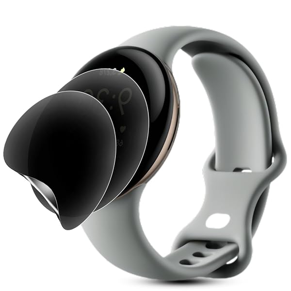 【覗き見防止 2枚セット】For Google Pixel Watch 3（2024）45mm用 フィルム 覗き見防止 キズ防止 For グーグルピクセルWatch3 保護フィルム 覗き見防止 プライバシーフィルム TPU素材 3D設計 浮き防止 気