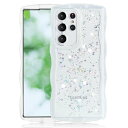 Galaxy S25 Ultra ケース (SC-52F SCG32)クリア キラキラ かわいい tpuソフトケース 薄型 傷防止背面 滑り止め 指紋防止 ストラップホール付き 透明 ギャラクシーS25ウルトラ かばー スマホケース (クリア, S2