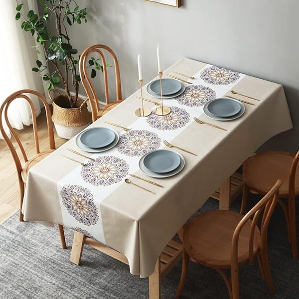 テーブルクロス ビニール おしゃれ PVC製 撥水 北欧 テーブルカバー 防水 防油 汚れ防止 耐久 耐熱 ずれにくい 厚手 100x160cm 花柄