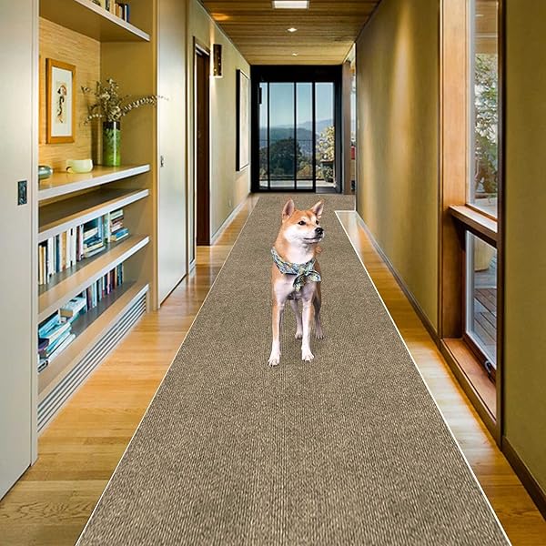 ラグマットカーペット 洗える廊下敷きマット フローリング 約300 60cm タイルカーペット キッチン 玄関マット PU 4mm吸着 すべり止め 階段用ステップマット 滑り止め付き床の保護