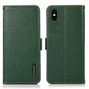 For iPhone Xs ケース 手帳型 本革 For アイフォンXカバー 本革 財布型 高級本皮 シュリンクカーフレザー シンプル手帳ケース 耐摩擦 サイド...