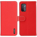 OPPO A54 5G ケース 手帳型 本革 オッポ A54 5G OPG02 本革 カバー 財布型 高級本皮 シュリンクカーフレザー ライチ柄 良い触り心地 ...