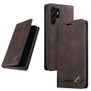 UnivoColors Galaxy S23 Ultra (SC-52D/SCG20) 手帳型ケース 高級合皮 スタンド機能 カード収納 マグネット式 TPUソフトカバー 全面保護 カメラ保護 衝撃吸収 RFIDブロッキング おしゃれ カバー(ブラウ