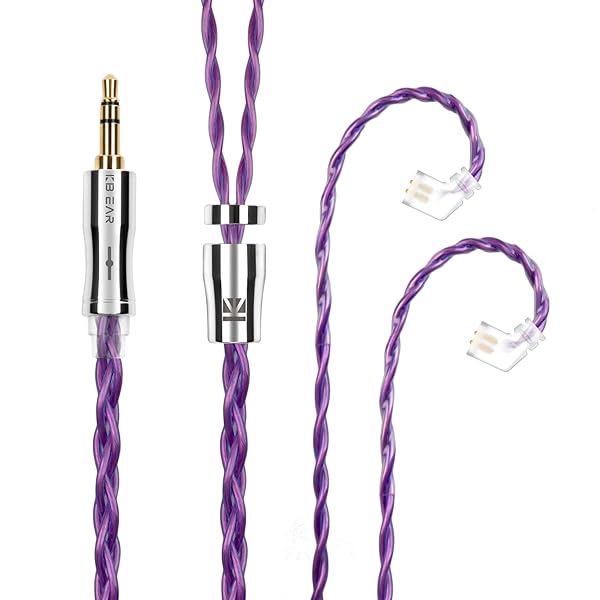 イヤホン 交換用ケーブル QDC 3.5mm KBEAR 耀 KBX4989 6N単結晶銅 4芯 イヤモニ アップグレードケーブ..