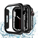 iWatch用 9/8/7 41mm ケース 9/8/7 41mm ケース PC素材 IP68 防水ケース カバー ガラスフィルム 一体型 日本旭硝子材 二重構造 iWatch用 カバー 全面保護 強化ガラス キズ防止(41mm,ホワイト)