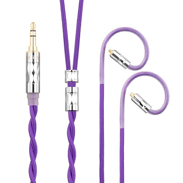 イヤホン リケーブル mmcx 3.5mm KBEAR ST5 4N純銀+4N無酸素銅混合 2芯 イヤフォン ケーブル 音質改善 ..