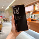 Samsung Galaxy A53 5G ケース SC-53C/SCG15 ケース かわいい メッキラブハートソフト TPU カバー 女性 人気 軽量 スマホケース レンズ保護 落下防止 カバー ワイヤレス充電対応 ストラップホール付き ギャラクシ