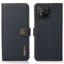 ASUS ROG Phone 8 Pro ケース 手帳型 本革 ROG Phone 8 本革 財布型 シュリンクカーフレザー 高級本皮 耐衝撃 マグネット式ボタ...