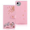 対応 AQUOS Wish4 ケース 手帳型 アクオスWish4 ケース 手帳型 かわいい猫 落ち葉 AQUOS Wish 4 ケース AQUOS ウィッシュ ...