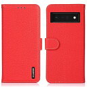 For Google Pixel 6 Pro ケース 手帳型 本革 ピクセル 6プロ カバー 財布型 高級本皮 シュリンクカーフレザー ライチ柄 良い触り心地 ...