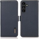 Galaxy S24 FE ケース 手帳型 本革 ギャラクシーS24FE カバー 財布型 高級本皮 シュリンクカーフレザー シンプル手帳ケース 耐摩擦 サイドマ...