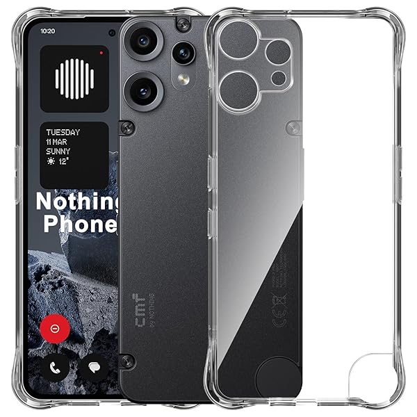 For Nothing CMF Phone 2 Pro ケース クリア ソフトカバー 透明TPU レンズ保護 薄型 指紋防止 黄変防止 落下防止 安心保護 軽量 全面保護カバー