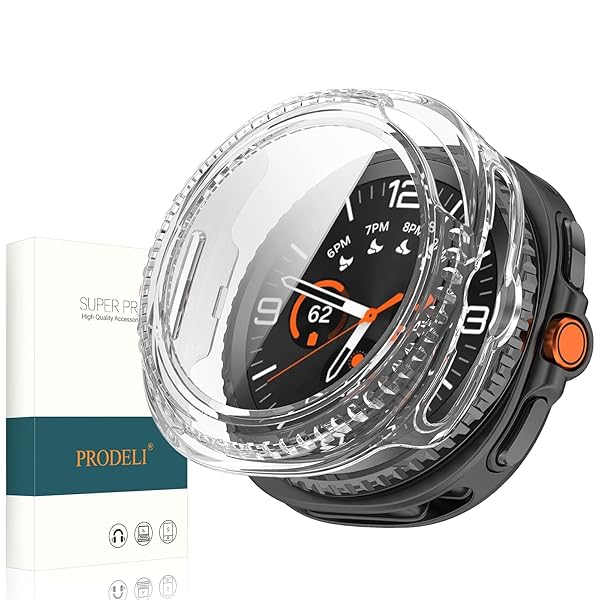 For Galaxy Watch 8 Classic 46mm 専用 ケース+ガラスフィルム キズ防止 PC+ガラス 一体型カバー 取り..