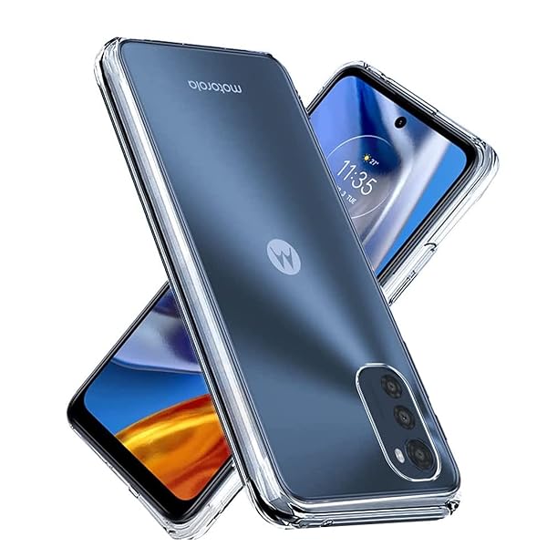 Moto E32S 用の スマホケース moto e32S 用の カバー TPU 超薄型 全面保護 ケース ソフト ケース クリア シリコン 透明 クリア ケー...