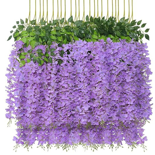 藤の花 造花 12本入 人工藤花 人工観葉植物 枯れない花 緑の葉 つり下げ 花飾り ベランダ ガーデン 結婚式 パーティー 壁装飾 装飾花輪 シルク造花 写真撮影 庭園飾り 部屋飾り 約110cm 藤の花 造花 12本入 人工藤花 人工観葉植物 枯れない花 緑の葉 つり下げ 花飾り ベランダ ガーデン 結婚式 パーティー 壁装飾 装飾花輪 シルク造花 写真撮影 庭園飾り 部屋飾り 約110cm