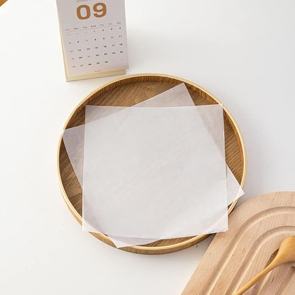 100枚 食品用 ワックスペーパーシート、天ぷら敷紙 耐油紙 揚げ物 敷き紙、バスケットライナー、ピクニ..