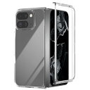 Pixel 9 Pro Fold 用のスマホケース ピクセル 9 Pro Fold 用の保護カバー クリア PC素材 全面保護 耐衝撃 黄変防止 薄型 軽量 指...
