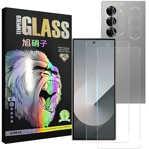 対応 Galaxy Z Fold 6 SC-55E フィルム 指紋認証対応【2+2 枚セット-AGC旭硝子】 galaxy z fold 6 ガラスフイルム 【...