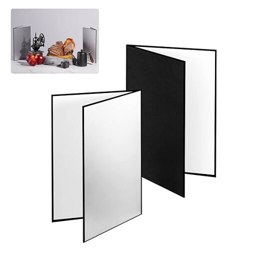 レフ板 反射板 3-in-1 ライティング道具 商品撮影用 30x20cm A4サイズ 1枚で3色対応-銀/白/黒 補光/吸光/輪郭強調 縦式 折り畳み コンパクト 2枚セット レフ板 反射板 3-in-1 ライティング道具 商品撮影用 30x20cm A4サイズ 1枚で3色対応-銀/白/黒 補光/吸光/輪郭強調 縦式 折り畳み コンパクト 2枚セット